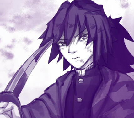 fully shaded one colour, halfbody, (fanart)