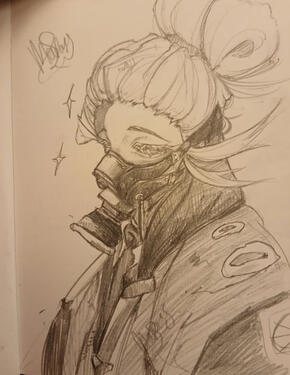 fully shaded, headshot, trad