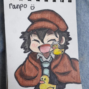 trad art, colored, chibi,
